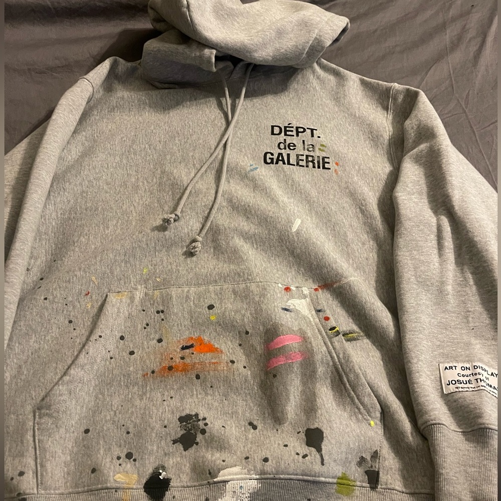 Gallery department paint splat hoodie